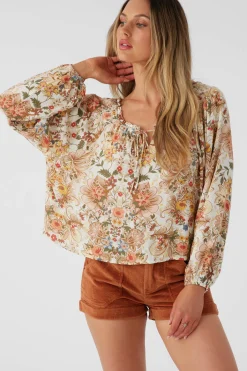 Women O’Neill Tops<RIVER SOFIA FLORAL LONG SLEEVE TOP