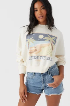 Women O’Neill Sweaters, Hoodies & Fleece<ROAM SLOW MOMENT CROP FLEECE