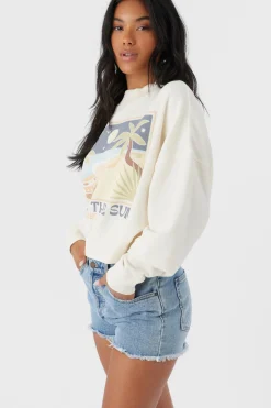 Women O’Neill Sweaters, Hoodies & Fleece<ROAM SLOW MOMENT CROP FLEECE