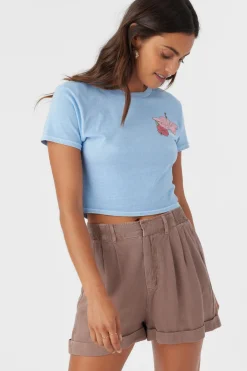 Women O’Neill Bottoms<ROWAN LINEN BLEND SHORTS