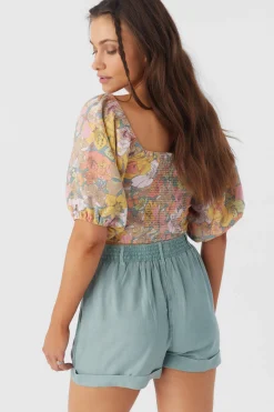 Women O’Neill Bottoms<ROWAN LINEN BLEND SHORTS