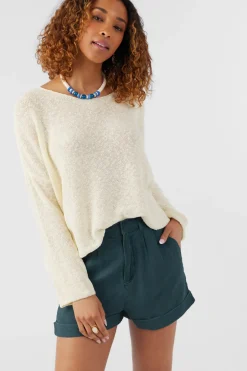 Women O’Neill Bottoms<ROWAN LINEN BLEND SHORTS