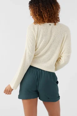 Women O’Neill Bottoms<ROWAN LINEN BLEND SHORTS
