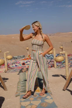 Women O’Neill Bottoms<RYLAN BEACHBOUND STRIPE WIDE LEG PANTS