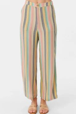 Women O’Neill Bottoms<RYLAN BEACHBOUND STRIPE WIDE LEG PANTS