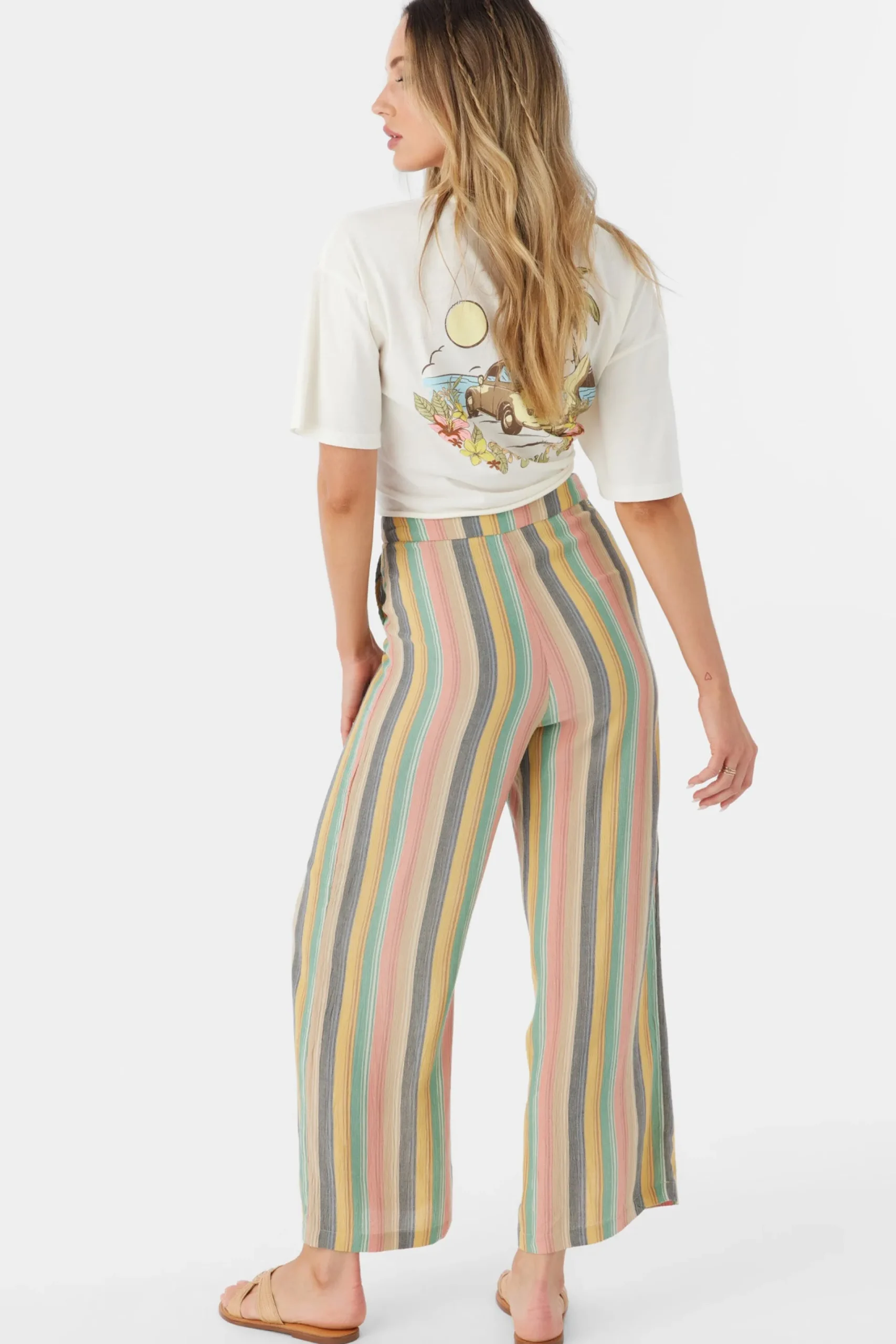Women O’Neill Bottoms<RYLAN BEACHBOUND STRIPE WIDE LEG PANTS