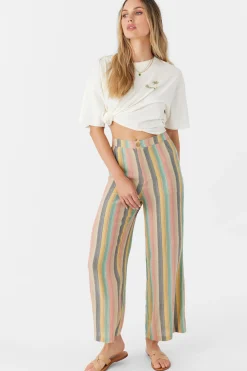 Women O’Neill Bottoms<RYLAN BEACHBOUND STRIPE WIDE LEG PANTS
