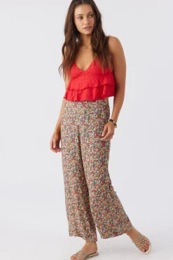 Women O’Neill Bottoms<RYLAN EDEN DITSY WIDE LEG PANTS