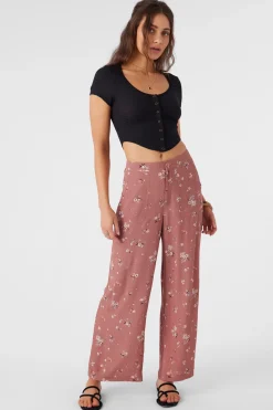 Women O’Neill Bottoms<RYLAN VENUS DITSY WIDE LEG PANTS