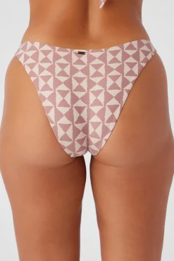 Women O’Neill Cheeky|Bikini Bottoms<SALTWATER ESSENTIALS AMOR GEO FLAMENCO HIGH CUT CHEEKY BOTTOMS