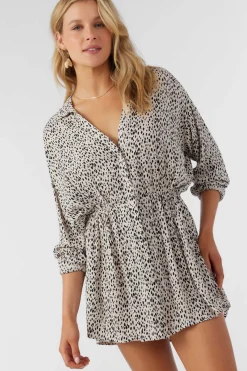 Women O’Neill Cover-Ups<SALTWATER ESSENTIALS DREA ANIMAL CAMI COVER-UP TUNIC