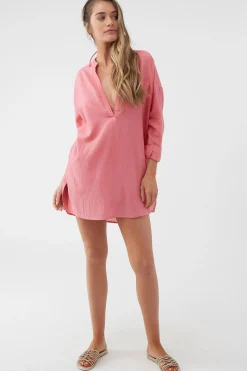Women O’Neill Cover-Ups<SALTWATER SOLIDS BELIZIN COVER-UP TUNIC