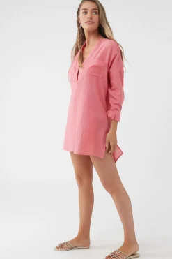 Women O’Neill Cover-Ups<SALTWATER SOLIDS BELIZIN COVER-UP TUNIC
