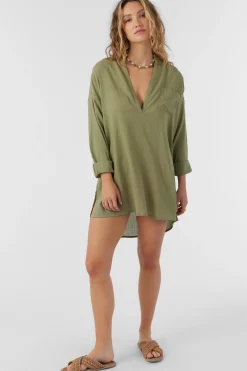 Women O’Neill Cover-Ups|Dresses<SALTWATER SOLIDS BELIZIN COVER-UP TUNIC