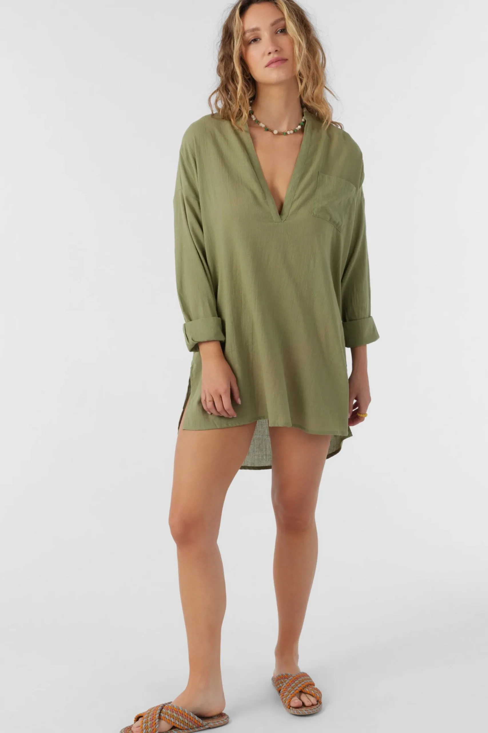 Women O’Neill Cover-Ups|Dresses<SALTWATER SOLIDS BELIZIN COVER-UP TUNIC