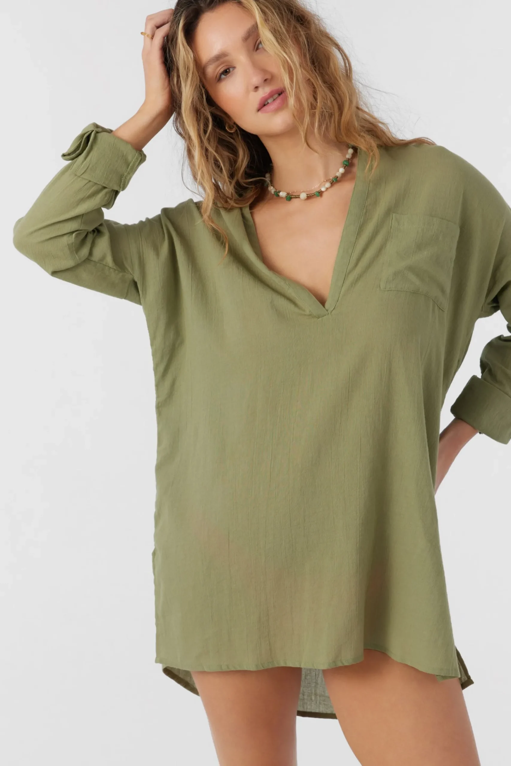 Women O’Neill Cover-Ups|Dresses<SALTWATER SOLIDS BELIZIN COVER-UP TUNIC
