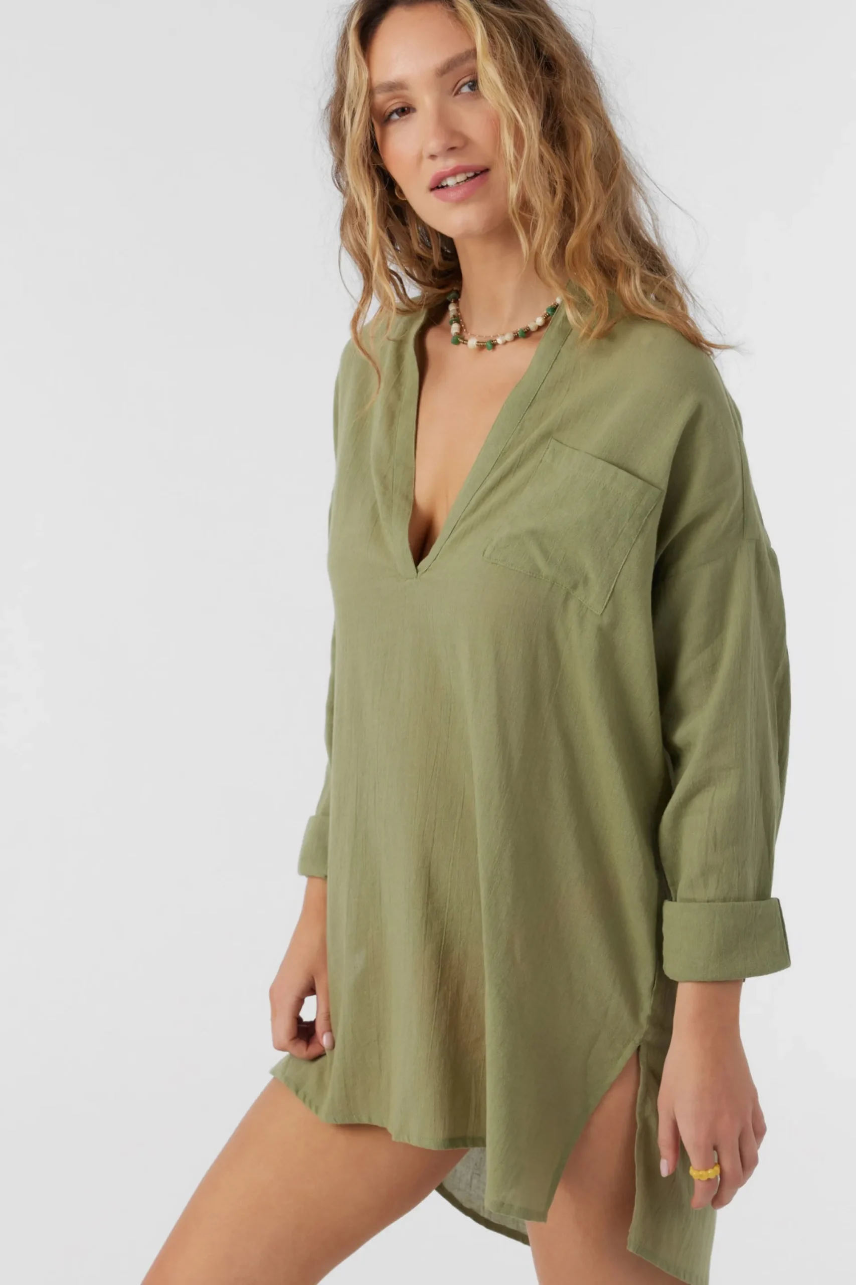 Women O’Neill Cover-Ups|Dresses<SALTWATER SOLIDS BELIZIN COVER-UP TUNIC