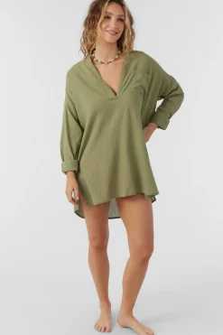 Women O’Neill Cover-Ups|Dresses<SALTWATER SOLIDS BELIZIN COVER-UP TUNIC
