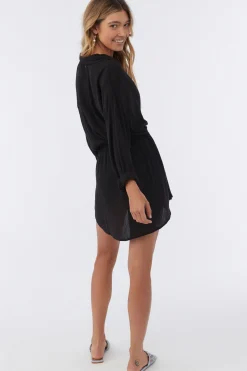 Women O’Neill Dresses<SALTWATER SOLIDS CAMI SWIM COVER-UP
