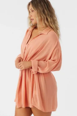 Women O’Neill Cover-Ups<SALTWATER SOLIDS CAMI SWIM COVER-UP