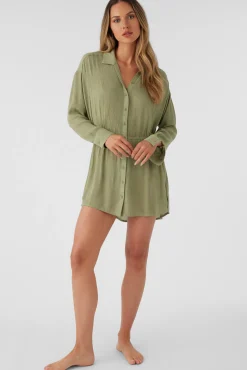Women O’Neill Cover-Ups<SALTWATER SOLIDS CAMI SWIM COVER-UP