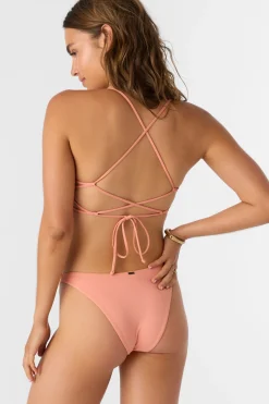 Women O’Neill Cheeky<SALTWATER SOLIDS FLAMENCO HIGH CUT CHEEKY BOTTOMS