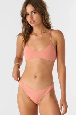 Women O’Neill Cheeky<SALTWATER SOLIDS FLAMENCO HIGH CUT CHEEKY BOTTOMS