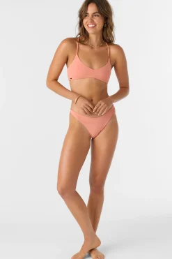 Women O’Neill Cheeky<SALTWATER SOLIDS FLAMENCO HIGH CUT CHEEKY BOTTOMS