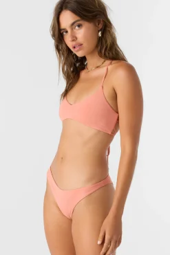 Women O’Neill Cheeky<SALTWATER SOLIDS FLAMENCO HIGH CUT CHEEKY BOTTOMS