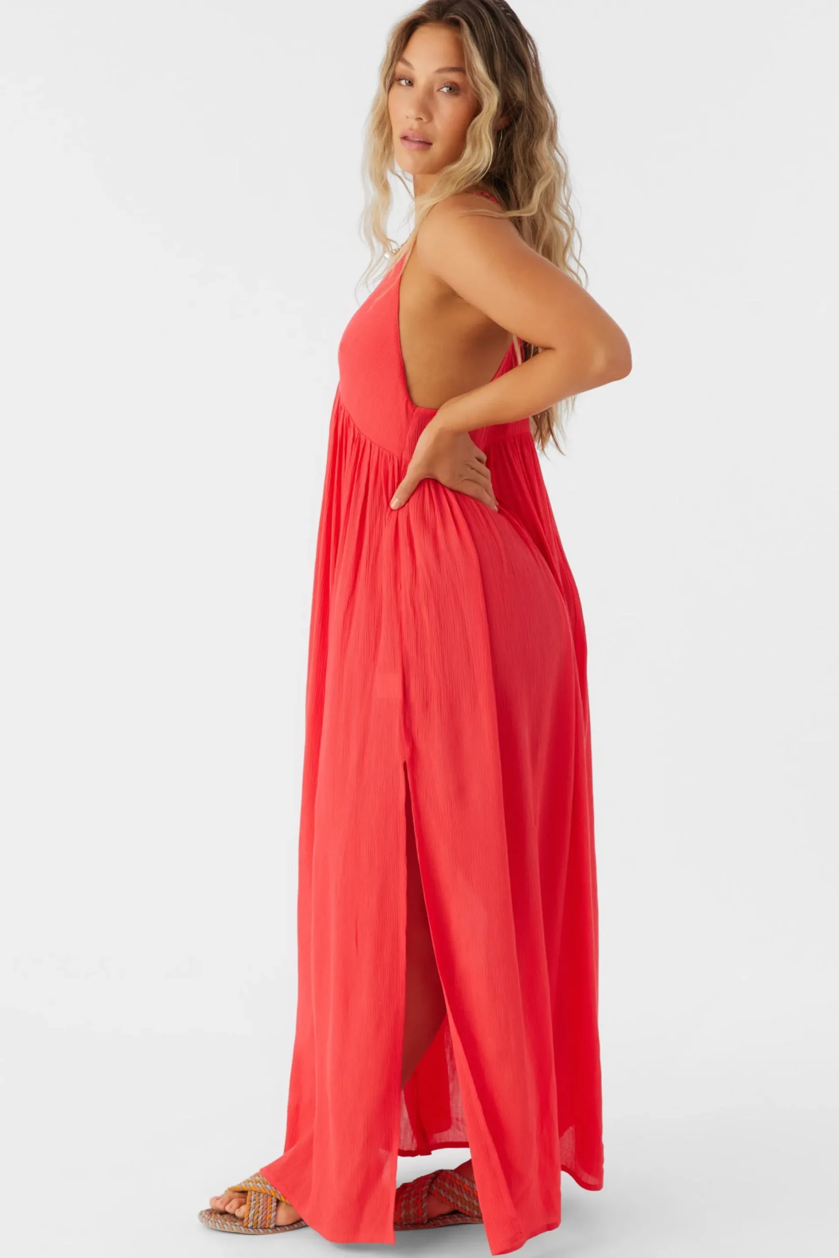 Women O’Neill Cover-Ups<SALTWATER SOLIDS MEL MAXI SWIM COVER-UP