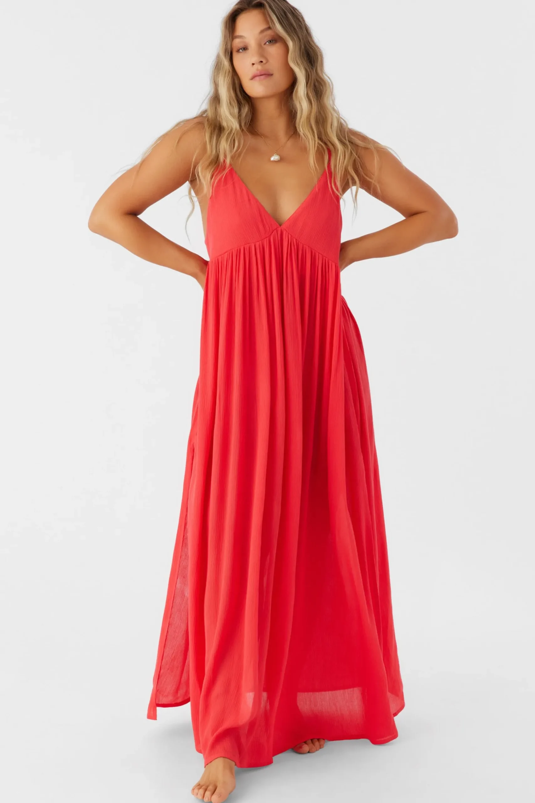 Women O’Neill Cover-Ups<SALTWATER SOLIDS MEL MAXI SWIM COVER-UP