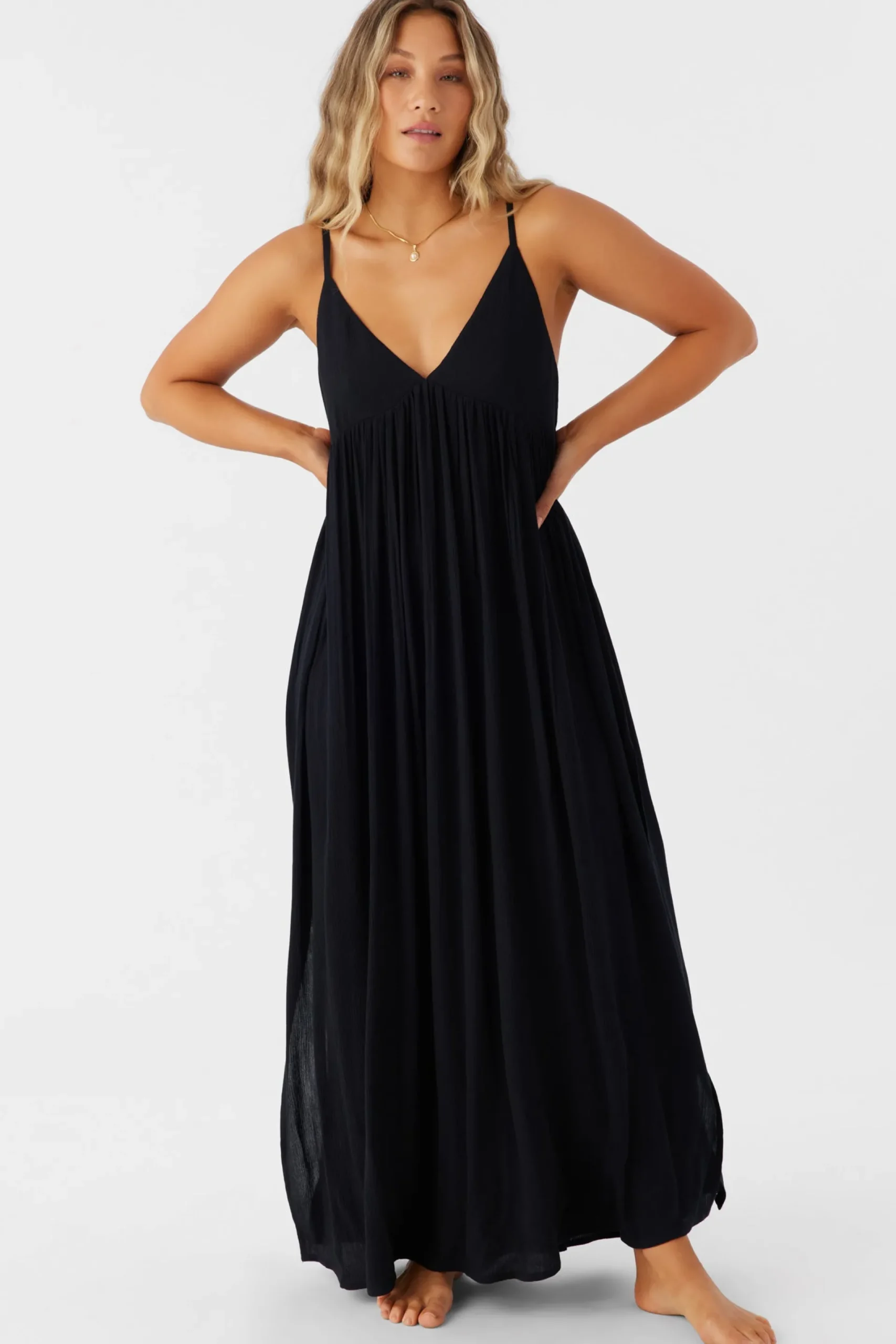 Women O’Neill Cover-Ups<SALTWATER SOLIDS MEL MAXI SWIM COVER-UP