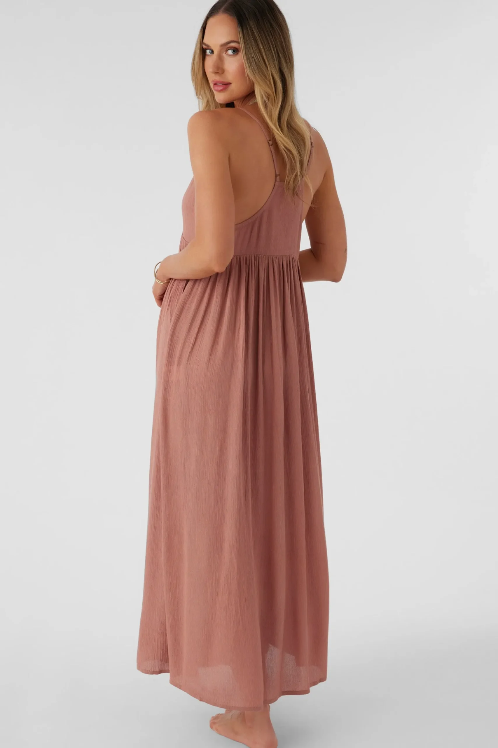 Women O’Neill Cover-Ups<SALTWATER SOLIDS MEL MAXI SWIM COVER-UP