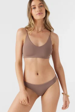 Women O’Neill Crop|Bikini Tops<SALTWATER SOLIDS MIDDLES LONGLINE BRALETTE TOP