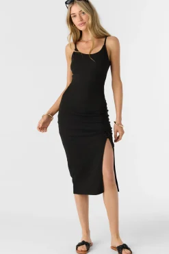 Women O’Neill Dresses<SEASHORE RIB KNIT MIDI DRESS