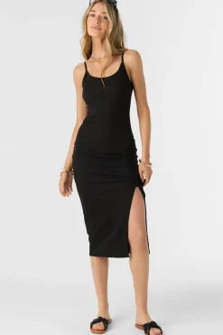 Women O’Neill Dresses<SEASHORE RIB KNIT MIDI DRESS