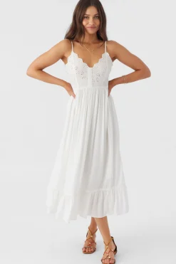 Women O’Neill Dresses<SHIBA EMBROIDERED MIDI DRESS