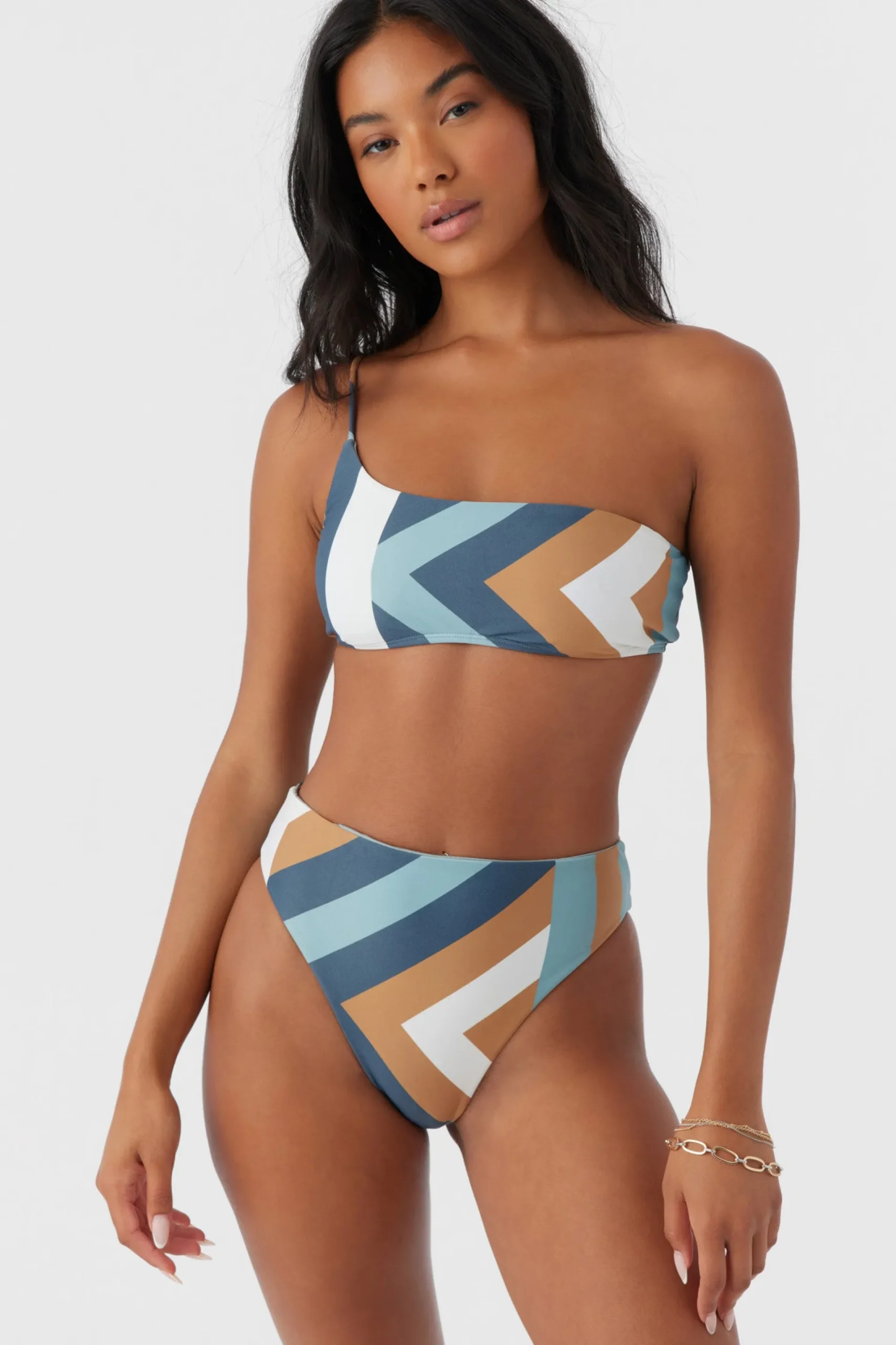 Women O’Neill Bikini Tops<SOLI GEO SEAL BEACH ONE SHOULDER TOP
