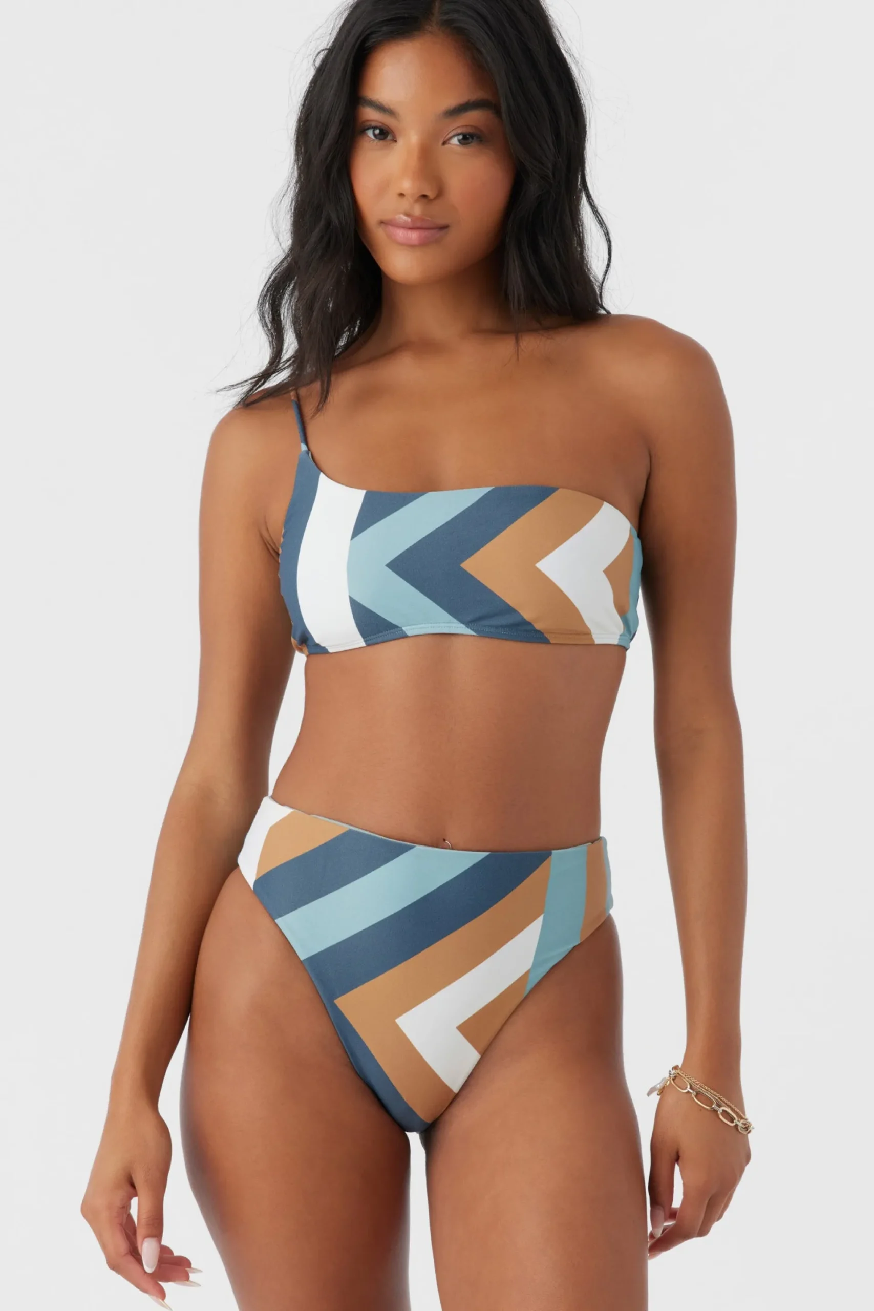 Women O’Neill Bikini Tops<SOLI GEO SEAL BEACH ONE SHOULDER TOP