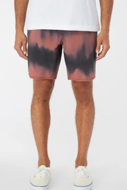 O’Neill Shorts<STOCKTON PRINT ELASTIC WAIST 18" HYBRID SHORTS