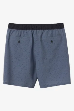 O’Neill Shorts<STOCKTON PRINT ELASTIC WAIST 18" HYBRID SHORTS