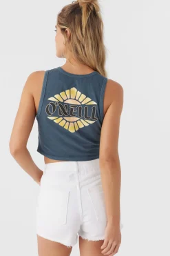 Women O’Neill Graphic Tees & Tanks<SUN FADE TANK