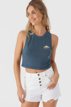 Women O’Neill Graphic Tees & Tanks<SUN FADE TANK