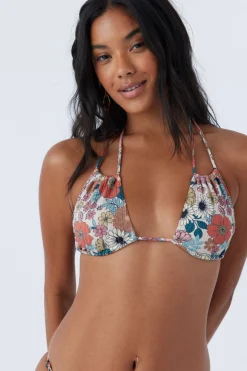 Women O’Neill Halter<TENLEY FLORAL VENTURA MULTI-WAY HALTER TOP