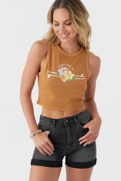 Women O’Neill Graphic Tees & Tanks<TROPICAL SURF TANK