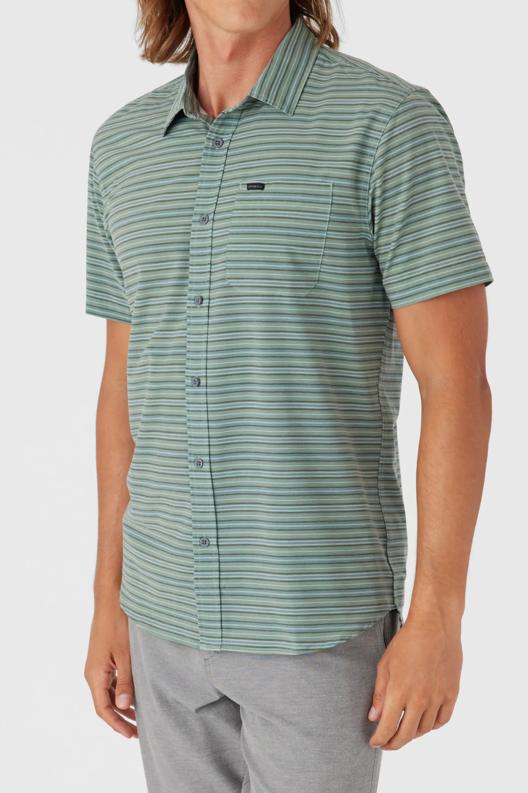 O’Neill Shirts & Flannels<TRVLR UPF TRAVERSE STRIPE STANDARD FIT SHIRT