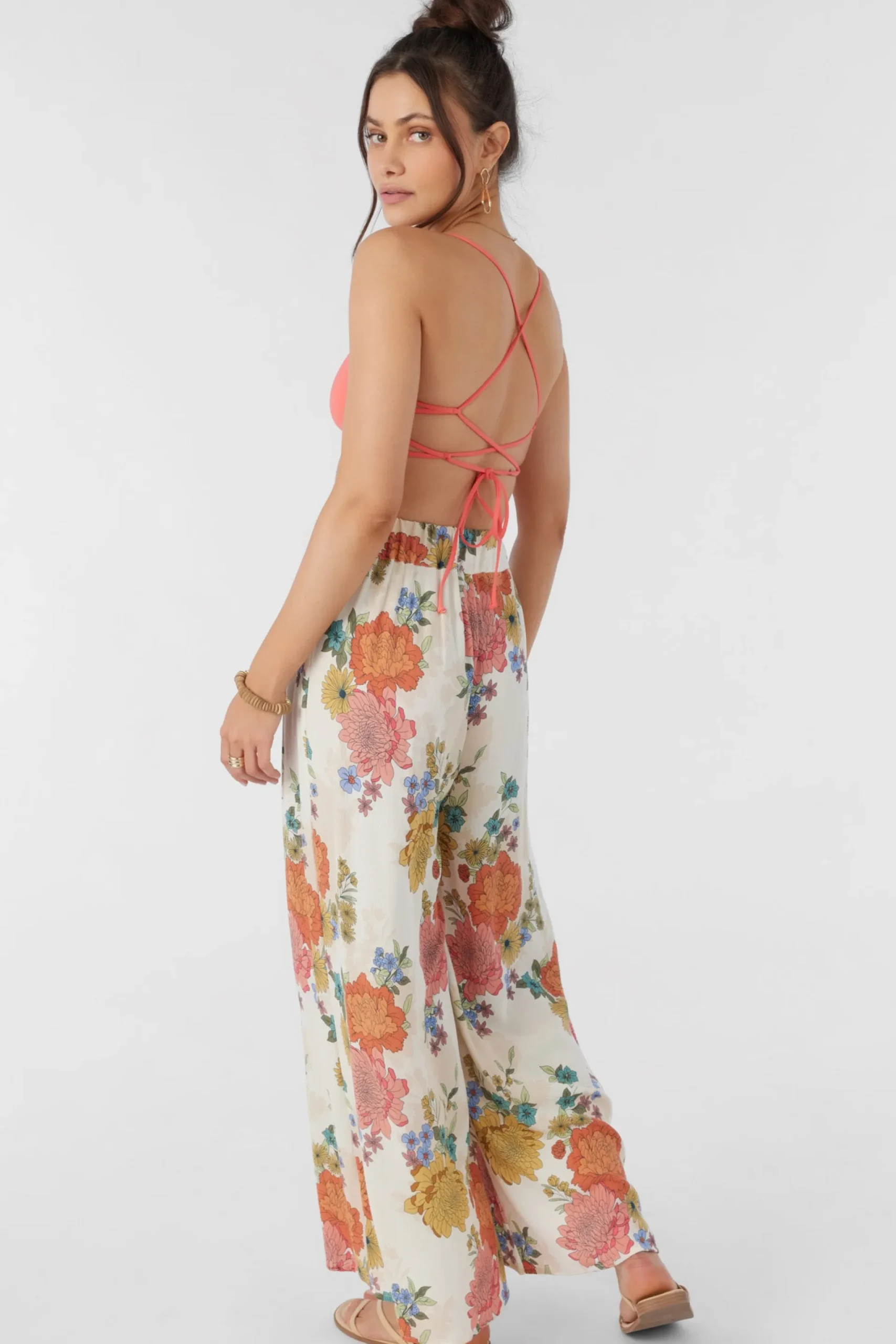 Women O’Neill Bottoms<TYMEA KALI FLORAL FLY AWAY BEACH PANTS