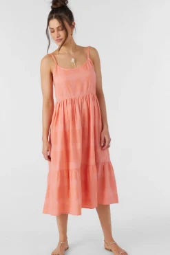 Women O’Neill Dresses<WHITLEY MIDI DRESS
