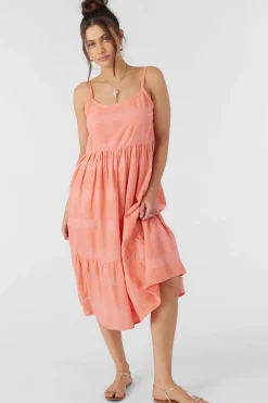 Women O’Neill Dresses<WHITLEY MIDI DRESS