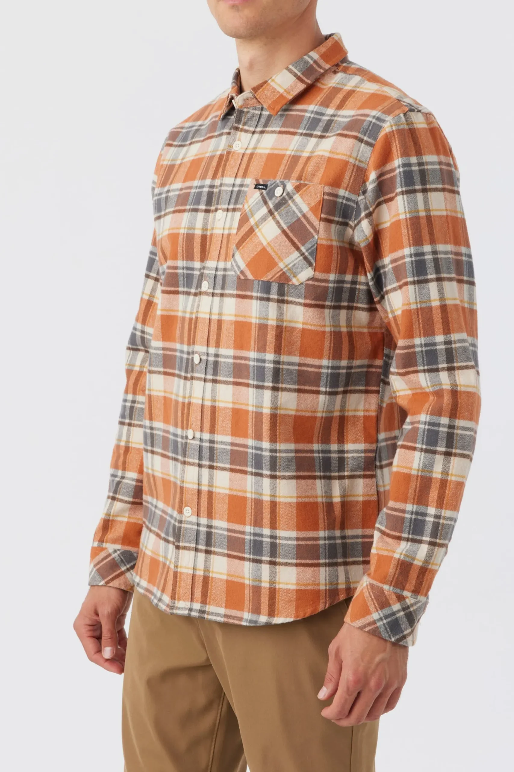 O’Neill Shirts & Flannels<WINSLOW PLAID FLANNEL LONG SLEEVE SHIRT